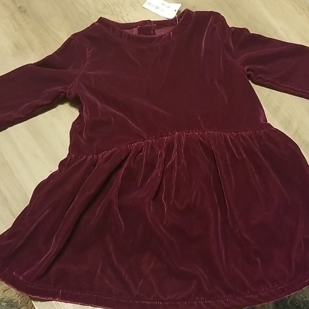 NWT Gymboree Burgundy velvet dress